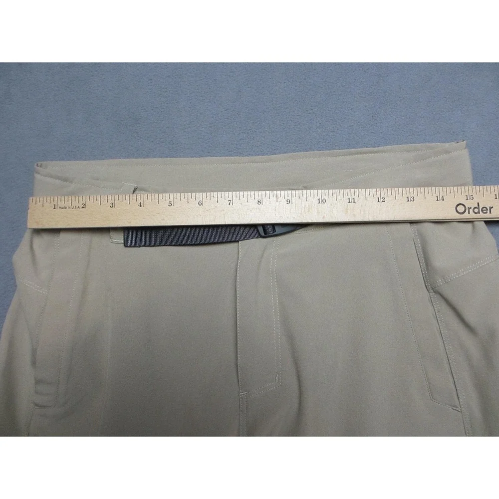 The North Face Cargo Shorts Mens 30 Beige Excellent Belted Hiking Stretch A3XY